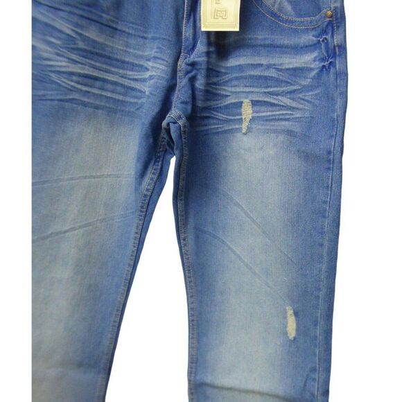 Agile Men’s Style AP23576 Straight Leg Belted Jeans, 33” inseam - Picture 4 of 13